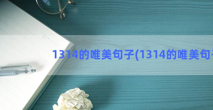 1314的唯美句子(1314的唯美句子)